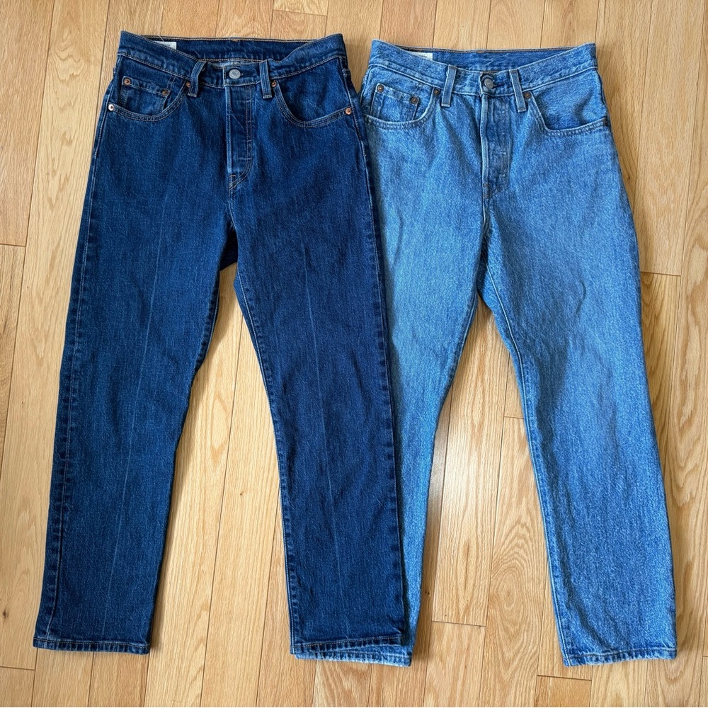 Levi’s 501 straight leg jeans, 25 inches waist, 26 inches inseam
